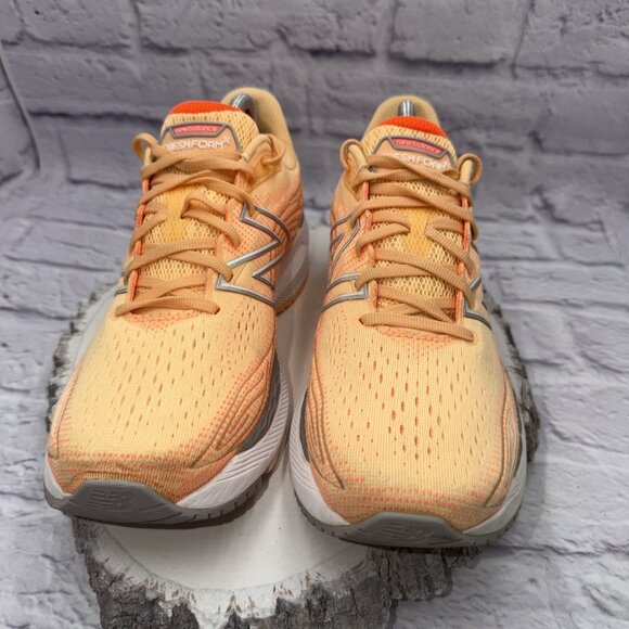 New Balance Women's Fresh Foam X 860 V12 Running Shoe Size 10.5 D Orange Gray - Picture 2 of 12